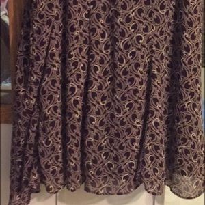 Purple asymmetrical pattern Skirt